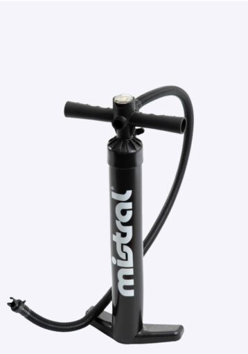 Mistral INFLATABLE SUP PUMP - DOUBLE ACTION WITH GAUGE SUP Accessoires Black Front Mistral INFLATABLE SUP PUMP - DOUBLE ACTION WITH GAUGE SUP Accessoires Black Front