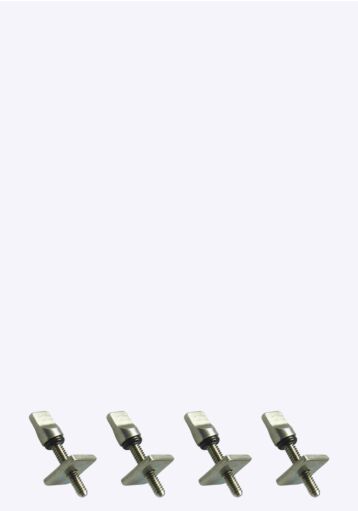 SUP Fin screws with plate - set (4) SUP Fin screws with plate - set (4)