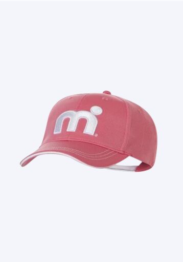 Mistral Cool Dry Schirmmütze – Rosa Mützen und Mützen weißes Logo rosa Vorderseite