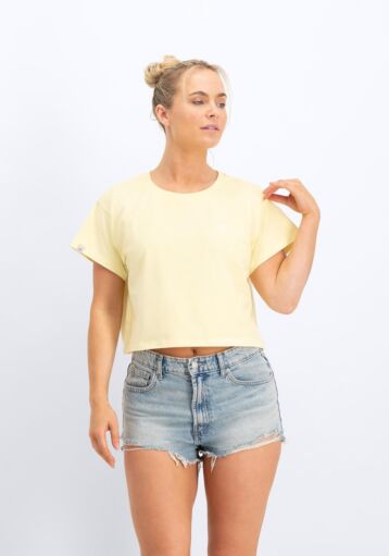 Valbonne - Cropped Tee (Women) - Double Cream