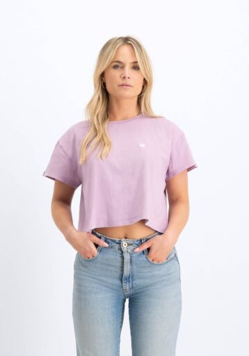 Valbonne - Cropped Tee (Women) - Lavender Mist