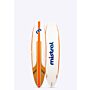 Mistral  Neo 7'6 Mini Mal Surfboard hardboard  orange wood white front and back