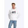 Mistral  MISTRAL SORRENTO CLASSIC SOFT TOUCH HOODY - White hoodies men and women black red logo white front