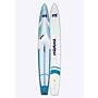 Mistral VANQUISH 14'0 X 24" HARDBOARD - SUP COASTAL CRUISING SUP Hardboard Blue white front and back