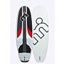 Mistral  HYPERSLIDE ( HYBRID FIN / FOIL ) 128L - FREERIDE WINDSURFING BOARD windsurfboard 128 liter black white red front and back