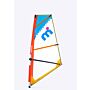 Mistral  3m Windsurfing Rig For Kids - Fits 8mm thread or mast track   sail 3 meter blue red orange yellow white front