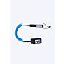 Mistral 8' Coiled knee leash SUP Accessoires Windsurf accessoires black blue front
