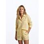 Melanie Linen Shorts - Butter Yellow