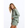 Melanie Linen Shorts - Sage Green