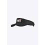 Mistral Cool Dry Peaked Sunvisor - Black beanies & caps white red logo black front