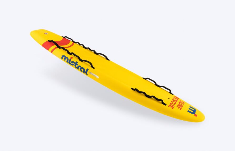 Mistral RESCUE BOARD - 10'6 SOFT TOP SUP Hardboard softtop Yellow red side front