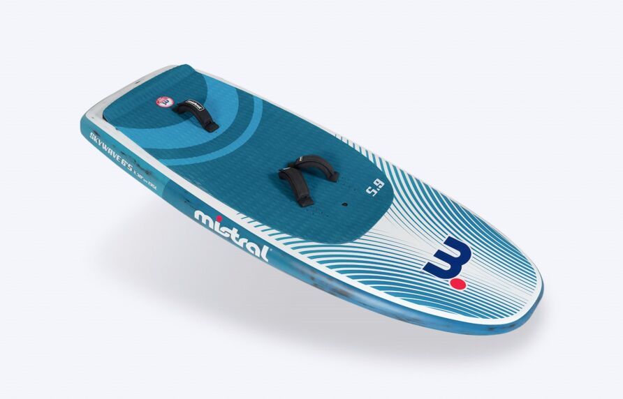 Mistral SKYWAVE 135L - WING FOIL HARDBOARD Foil board Wingfoil 135 liter Blue white front 