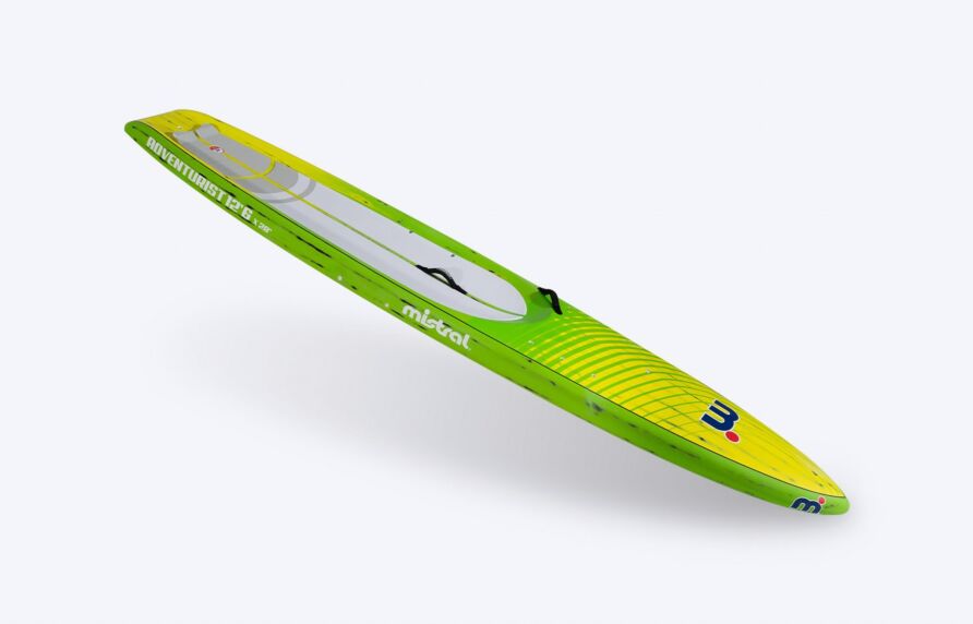 Mistral ADVENTURIST 14'0 HARDBOARD - SUP CRUISING / TOURING SUP Hardboard Green yellow front and side