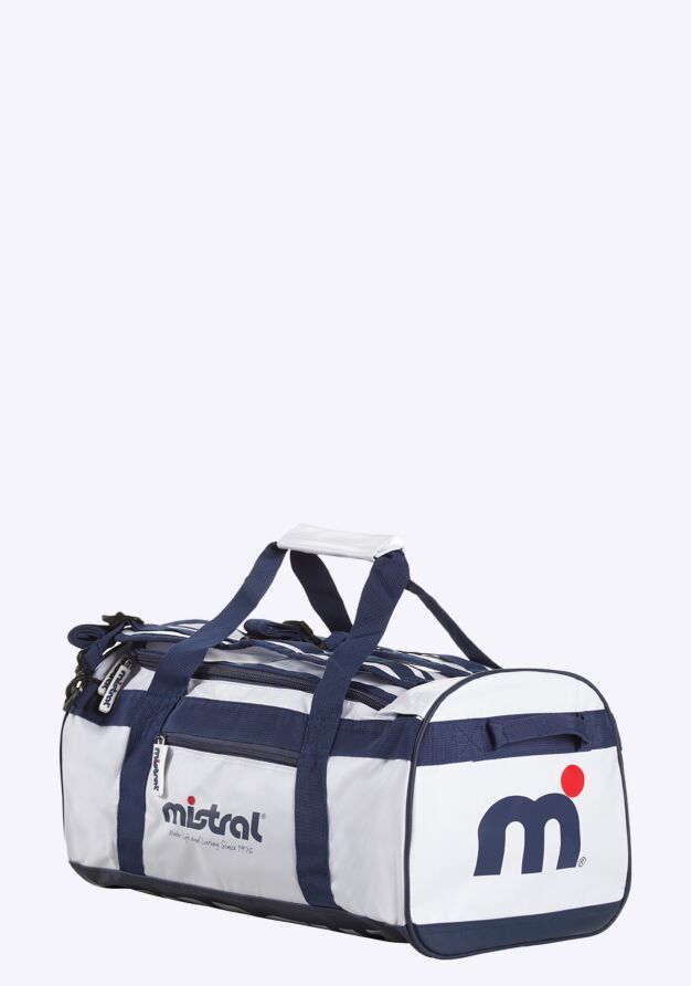 Mistral Sports Bag Large - BLUE / WHITE bags waterproof white blue side front