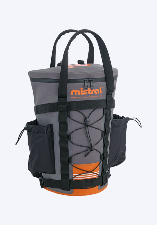Mistral Combined Deck dry bag and hiking bag for SUP SUP Accessoires bags grey orange front